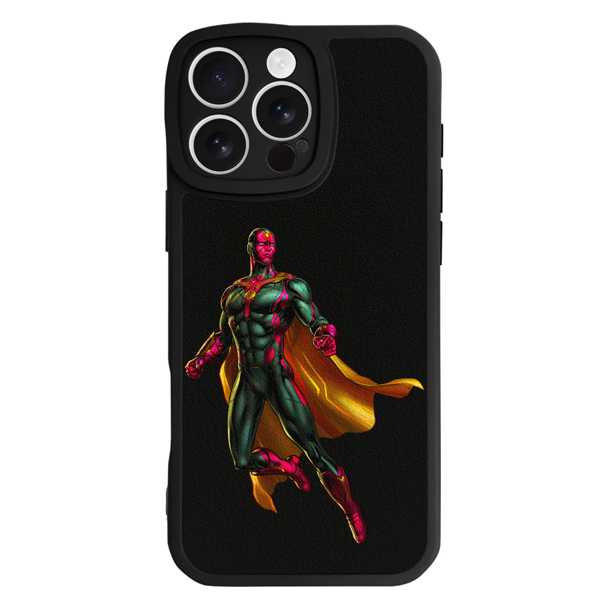 （画像用） アベンジャーズ The Avengers 【iPhone 16シリーズ対応】シリコンスマホケース（レザー調） 材質：シリコン